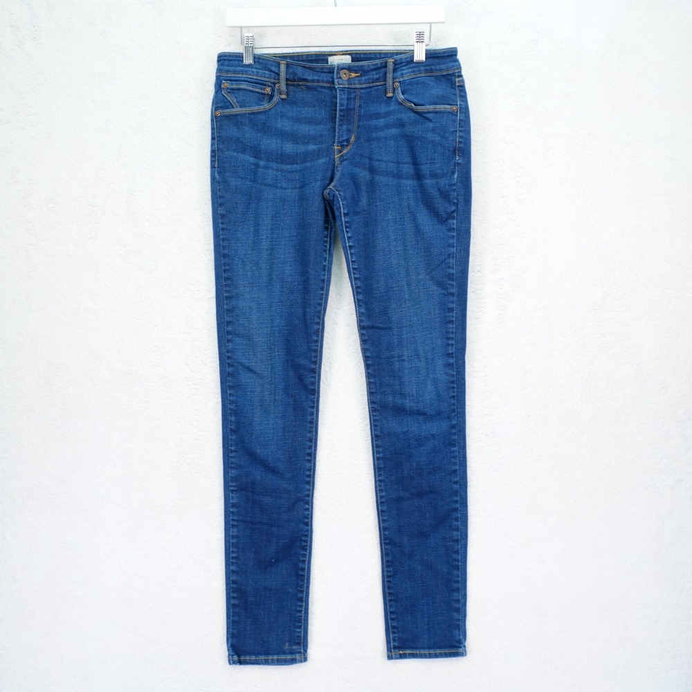 Levi's San Francisco Blue Denim Jeans Women's -8/29 31 / 32- Curvy Skinny Low R